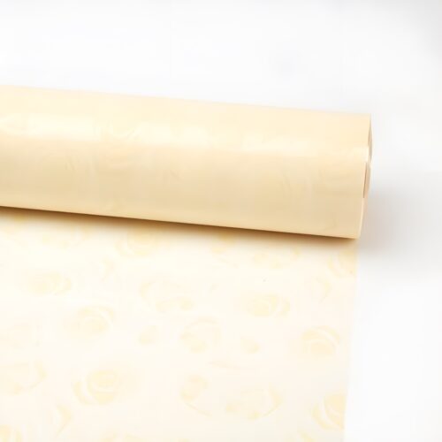 Oasis 40 Micron (80cm x 1M) Abundance of Cream Roses Folded Cellophane Wrap – Versatile & Recyclable