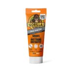 Gorilla Heavy Duty Grab Adhesive 200ml White Tube – Ultra-Strong, Waterproof Construction Adhesive for Instant Bonding