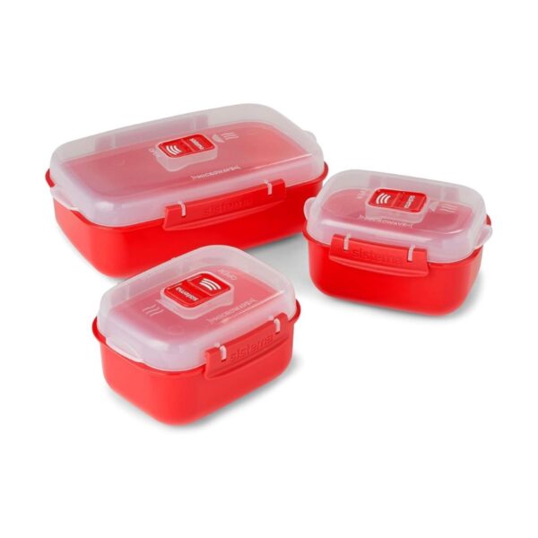 Item0-OhYWBk.jpg Sistema Lunch Box Set 2 Small (525ml) + 1 Large (1.25L) | BPA-Free, Microwave, Freezer & Dishwasher Safe