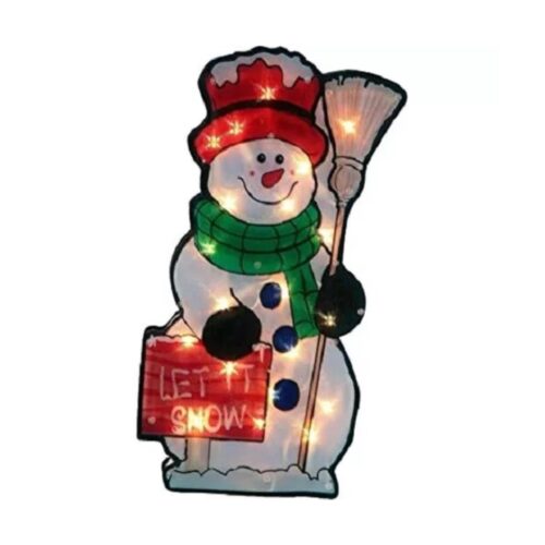 Snowman Let it Snow – Silhouette Lights for Christmas Decoration