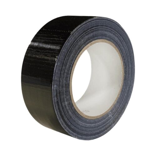 Black Duct Tape (Single Pack) – 50mm x 50M Gaffer Strong Adhesive Tape Water Resistant Multi Use Indoor/Outdoor