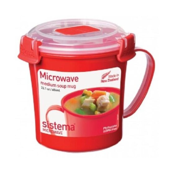 Sistema Microwave Medium Soup Mug – 656ml | BPA-Free Plastic