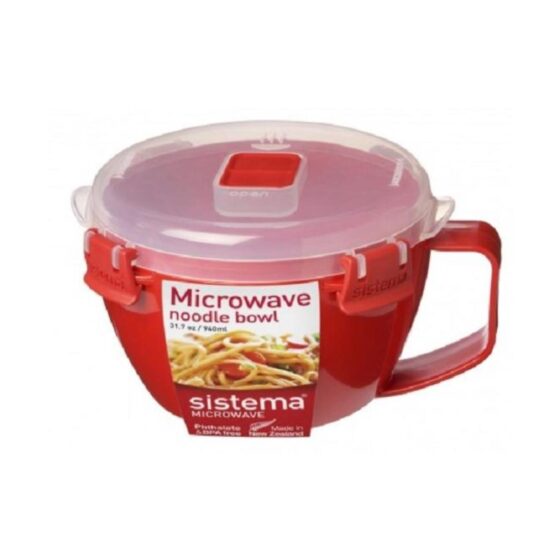 Sistema Microwave Noodle Bowl 940ml – BPA-Free Plastic, Durable, and Microwave-Safe
