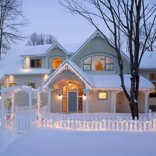 200 LED Warm White Icicle Lights (3.9m) – Battery Fairy Lights for Christmas, Weddings, and Home Decor
