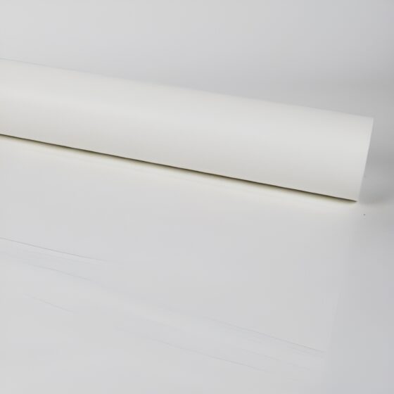 Oasis 35 Micron (80cm x 1M) White Opaque Frosted BOPP Folded Cellophane Wrap – Versatile & Recyclable