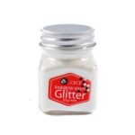 Jakar Glitter Fine, Rainbow White, 35G Square Jar