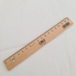 Möbius & Ruppert (M+R) 17cm Beechwood Ruler With Steel Edge – Untreated, Free From Toxins (mm/cm)
