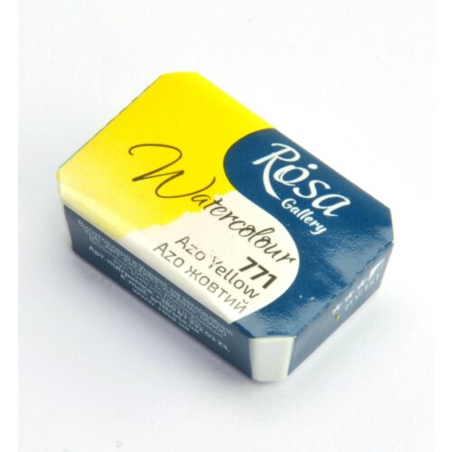 Rosa Gallery 2.5ml Azo Yellow Watercolour Paint Pan – Professional Quality