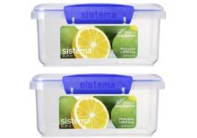 Sistema Klip It 1L Food Storage Container (6 Pack) – BPA-Free, Airtight & Stackable for Easy Kitchen Storage