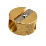 Jakar Pencil Sharpener, Double Hole (Brass) Round
