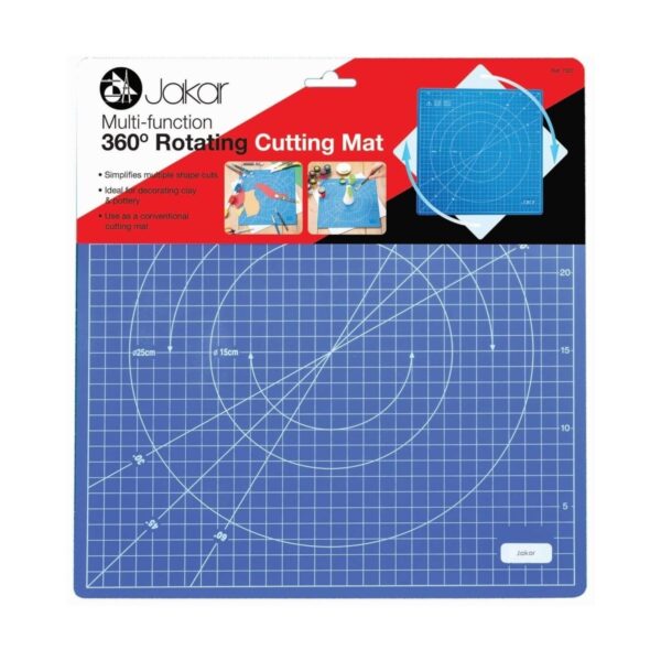 Item0-VnhpTL.jpg Jakar 360 degrees Rotating Cutting Mat – Multi-Function Self-Healing Surface for Precision Craft & Quilting (7323)
