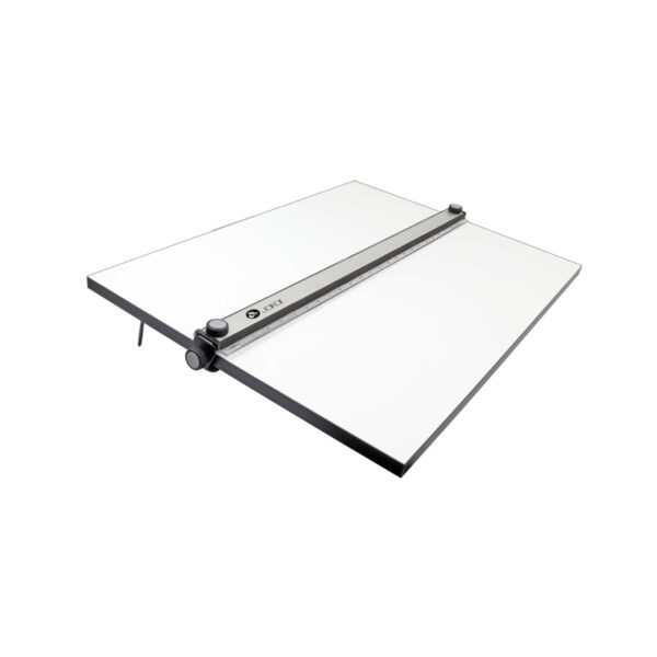 Item0-WtzO9z.jpg Jakar A2 Drawing Board with Parallel Motion – Lightweight Plastic with Integrated Ruler, Protractor & Magnetic Clamp (8415)