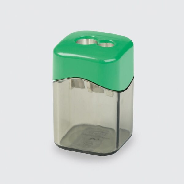 Item0-bBuH9A.jpg Möbius & Ruppert (M+R) Quattro Swing Eco Double Hole Metal Sharpener Bin (Recycled Polystyrene) – Assorted Colours