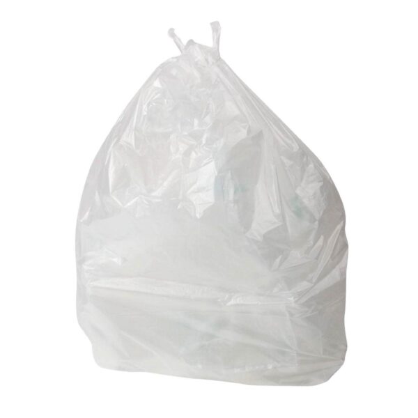 Clear Compactor Sacks (5 Pack) – 50x8x120cm (20x3x47″) – 150 Gauge, 37.5 Microns, 140L Waste Bin Liner
