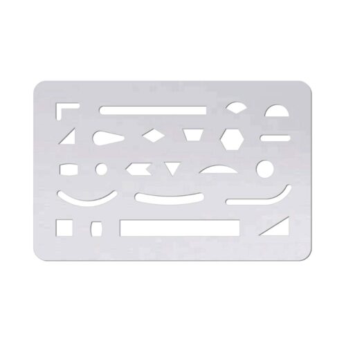 Jakar  Erasing Shield/Stencil – Stainless Steel (91 x 57mmm)