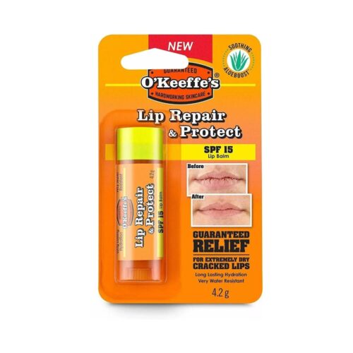 O'Keeffe's Lip Repair & Protect Lip Balm SPF 15 4.2g – Hydrating Protection for Dry, Cracked Lips 4 O’Keeffe’s Lip Repair & Protect Lip Balm SPF 15 4.2g – Hydrating Protection for Dry, Cracked Lips