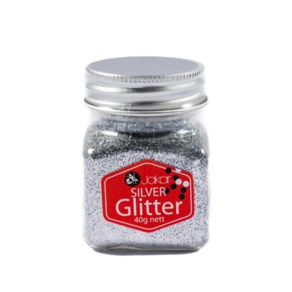 Item0-dKGDdT.jpg Jakar Silver Fine Glitter – 40g Non-Toxic Craft Glitter for Arts, Crafts & Decorations (7651)