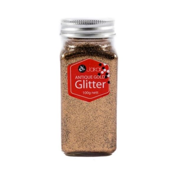 Item0-e1962H.jpg Jakar Antique Gold Fine Glitter – 100g Non-Toxic Craft Glitter for Arts, Crafts & Decorations (7681)