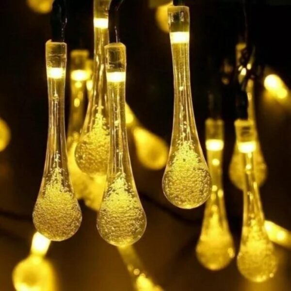 Item0-eZpMxY.jpg 20 LED Warm White Tear Drop Lights (4m) – Solar Power Lights for Christmas, Weddings, and Home Decor