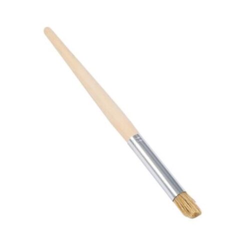 Jakar Stencil Brush, Medium, 10mm Diameter, Hog Hair, Wooden Handle