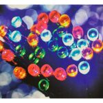 100 LED Multicolour String Lights (6.9m) – Battery Fairy Lights for Christmas, Weddings, and Home Decor