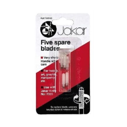Jakar Spare Blades For 7320 Knife And 7378 Craft Knife Set (5/Blistercard)