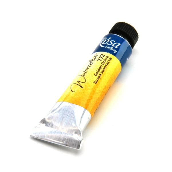 Item0-hFnbqg.jpg Rosa Gallery 10ml Golden Ochre Watercolour Paint Tube – Premium Artist Quality