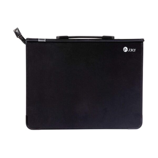 Item0-i86RUs.jpg Jakar A4 Portfolio Carry Case – Waterproof with Ring Binders, 2 Pockets & Shoulder Strap (8014)