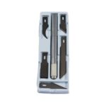 Jakar Hobby Knife, Heavy Duty, 11mm Diameter With 5 Assorted Blades (Spare Blade Ref 7368-B) Hanging Pack
