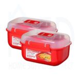 Sistema (6 Packs) Rectangular Lunch Box – 525ml | BPA-Free – Microwave & Dishwasher Safe, Perfect for Snacks & Meals