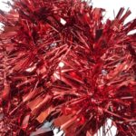 Chunky Red Tinsel Garland – Perfect for Christmas & Party Decorations