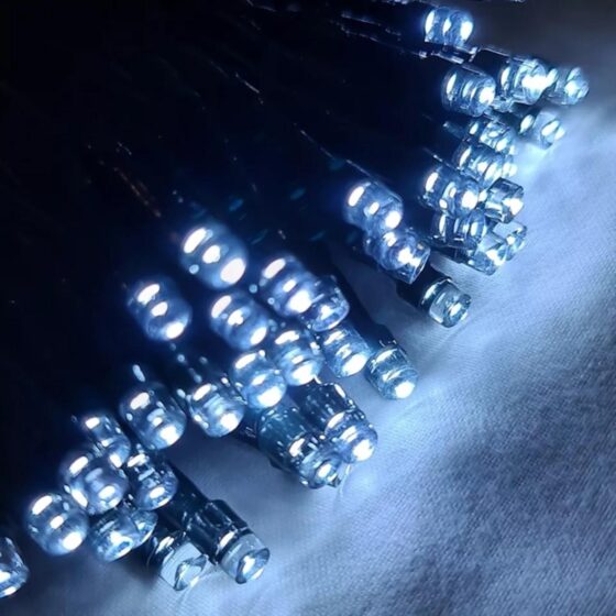 100 LED White String Lights (6.9m) – Battery Fairy Lights for Christmas, Weddings, and Home Decor