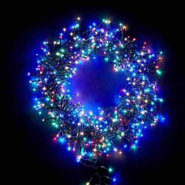 300 LED Multicolor Cluster Lights (3m) – Battery Fairy Lights for Christmas, Weddings, and Home Decor