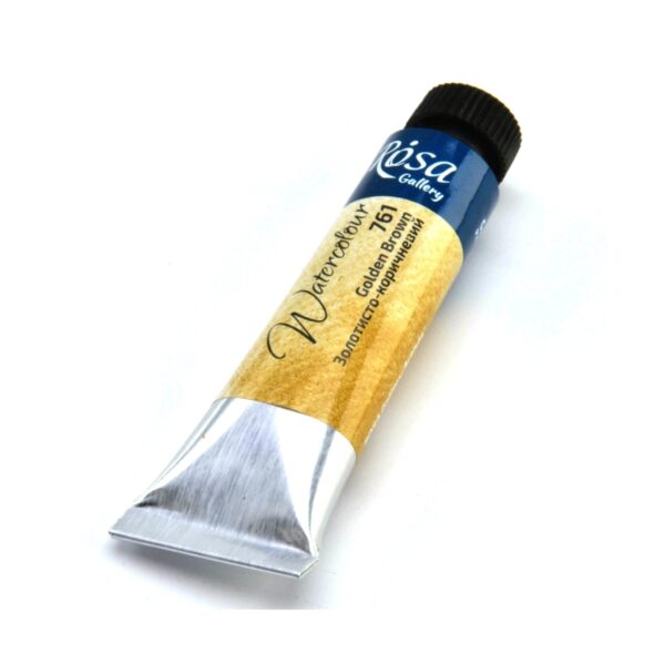 Rosa Gallery Golden Brown Watercolour Paint Tube – 10ml | Premium Artist Quality