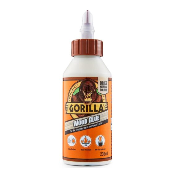 Item0-pRbh1j.jpg Gorilla Wood Glue 236ml – Strong, Water-Resistant Adhesive for Wood Bonding