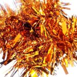 Chunky Orange Tinsel Garland – Perfect for Christmas & Party Decorations