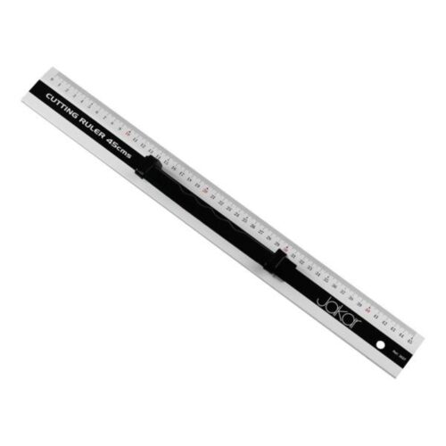 Jakar Aluminium Cutting Ruler With A Black Grip Handle - 45cm 3 Jakar Aluminium Cutting Ruler With A Black Grip Handle – 45cm