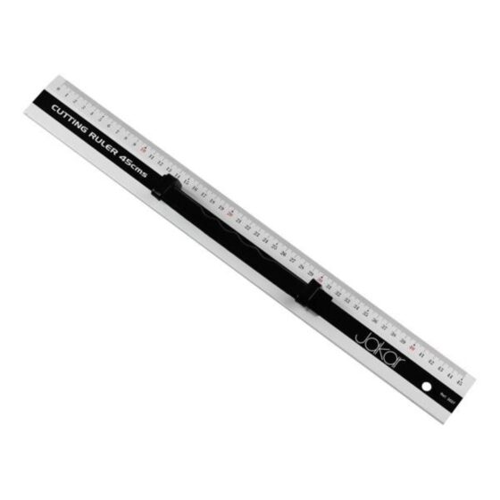 Jakar Aluminium Cutting Ruler With A Black Grip Handle – 45cm