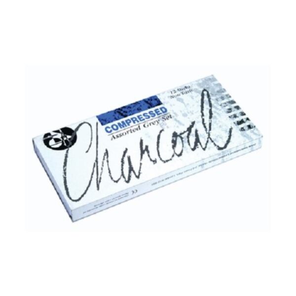 Item0-v4Sdmn.jpg Jakar Compressed Charcoal Set Grey (12 Sticks) – High-Quality Artist Charcoal for Sketching & Shading (7623)