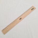 Möbius & Ruppert (M+R) 30cm Beechwood Ruler With Steel Edge – Untreated, Free From Toxins (mm/cm)