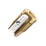 Möbius & Ruppert (M+R) Pollux Brass Pencil Sharpener – Concave Long‑Tip Precision