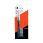 Jakar Cutting Knife with Cushion Grip Handle (Spare Blade Ref. 7344-B) – Includes 5 Spare Blades Hanging Pack for Comfortable Precision Cutting (7376)