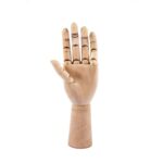 Jakar Wooden Hand Manikin – 12.5″(30cm) Large Male Left Hand, Articulated Artist Model for Drawing & Anatomy Studies (9007-L)
