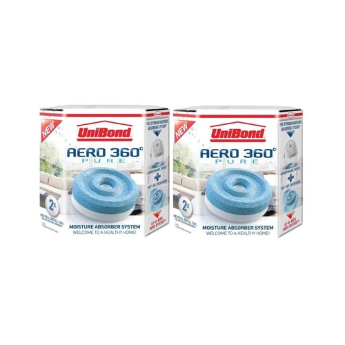 UniBond (4 Packs) AERO 360 Pure Refill Original 450g Moisture Absorber Tabs 7 UniBond (1 Pack) AERO 360 Pure Refill Original 450g Moisture Absorber Tabs