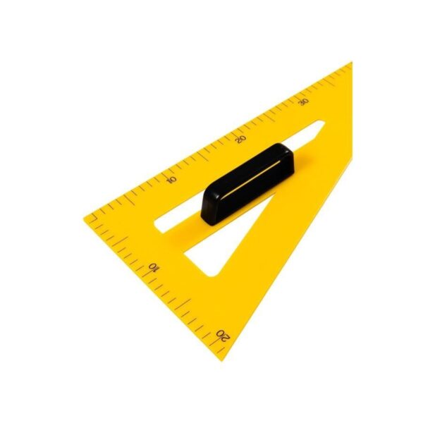 Jakar Blackboard Set Square - 60 degrees Yellow Plastic with Black Handle - Durable Classroom Drawing & Measuring Tool (7514) 1 Jakar Blackboard Set Square – 60 degrees Yellow Plastic with Black Handle – Durable Classroom Drawing & Measuring Tool (7514)