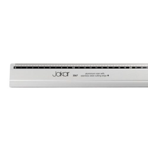 Jakar Aluminium Ruler 60cm with Stainless Steel Cutting Edge - Printed mm/cm Markings, Rubber Grip & Hanging Hole for Precision Measuring & Cutting (3067) 4 Jakar Aluminium Ruler 60cm with Stainless Steel Cutting Edge – Printed mm/cm Markings, Rubber Grip & Hanging Hole for Precision Measuring & Cutting (3067)