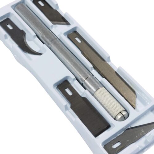 Jakar Heavy-Duty Hobby Knife - 11mm Aluminium Handle with 5 Assorted Precision Blades (7368-B), Hanging Pack (7313) 3 Jakar Heavy-Duty Hobby Knife – 11mm Aluminium Handle with 5 Assorted Precision Blades (7368-B), Hanging Pack (7313)