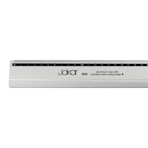 Jakar Aluminium Ruler 60cm with Stainless Steel Cutting Edge - Printed mm/cm Markings, Rubber Grip & Hanging Hole for Precision Measuring & Cutting (3068) 3 Jakar Aluminium Ruler, Printed With mm/cm, Stainless Steel Cutting Edge – 60cm