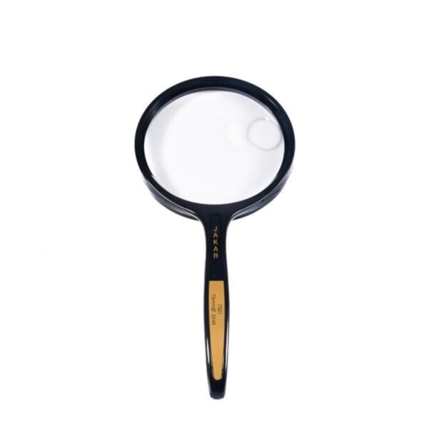 Jakar Magnifying Reading Glass 75mm – 2x/4x Magnification with Black Handle & Frame 1 Jakar Magnifying Reading Glass 75mm – 2x/4x Magnification with Black Handle & Frame