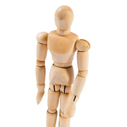 Jakar Wooden Male Manikin - 4.5.5" (11cm) Fully Articulated Movable Artist Model for Sketching & Anatomy Study (9009) 4 Jakar Wooden Male Manikin – 4.5.5″ (11cm) Fully Articulated Movable Artist Model for Sketching & Anatomy Study (9009)